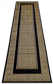 Dywany Łuszczów, Behúň Gloss 6776 86 greek black/gold, 60x300, žltá, kancelária