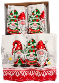 CHRISTMAS GNOM kuchynské utierky 3ks