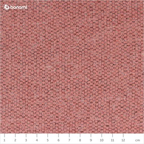 Ružová rozkladacia rohová pohovka Interieurs 86 Liege, pravý roh