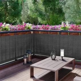 Sivá clona na balkón 1 x 5 m