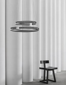 LED luster Torrente 40 čierne