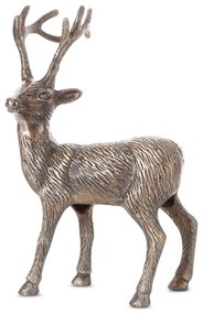 VIANOČNÁ SOŠKA DEER 31CM TMAVÁ ZLATÁ