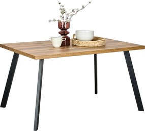 XXXLutz JEDÁLENSKÝ STÔL, čierna, farba duba, 140/90/76 cm Hom`in - Obývacie zostavy - 002808011021