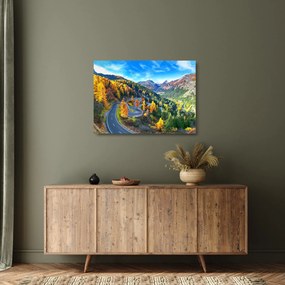 Sklenený obraz - Malojský priesmyk (70x50 cm)