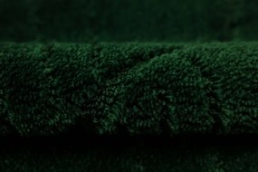 Kúpeľňový koberček Shell fľaškovo zelený