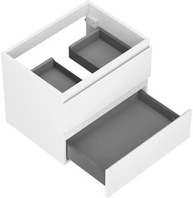 Mexen Orio, kúpeľňová skrinka 60 cm, 2 zásuvky, biela matná, 91A10-06047-2-BFF01