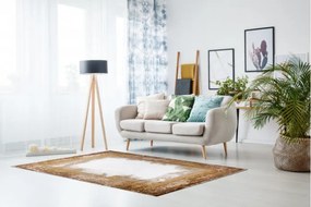 Koberec AKRYL VALS 0A036A H02 48 Ramka slonia kosť / medený