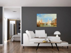 Obraz - Joseph Mallord William Turner, Venice the Dogana and San Giorgio Maggiore, reprodukcia (90x60 cm)