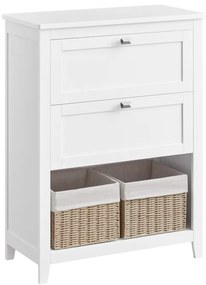 Autronic BONTEC Kúpeľňová skrinka 60x30x80cm, mdf, biela, AUK-E1054 WT Farba: Biela