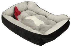 KIK Pelíšek pro psy 60x45x15cm bílý a černý