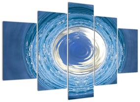 Moderný obraz - modrá abstrakcie