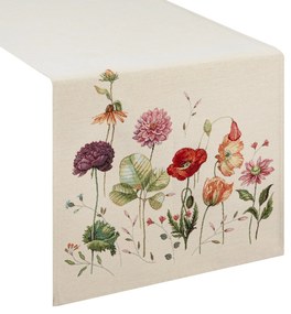 OBRUS NAT 40X100 CM VZOROVANÝ