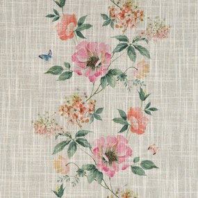 ZÁVES NA KRÚŽKOCH VANESA 140X250 CM KVETY