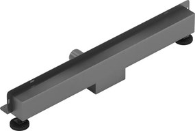 Mexen Flat Wall, sprchový žľab na stenu 2v1, 70 cm, brúsený grafit, 1E30070