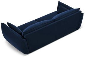 Tmavomodrá zamatová pohovka 208 cm Vanda – Mazzini Sofas