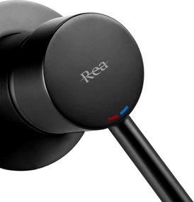 Rea Lungo Long, podomietková umývadlová/vaňová batéria + BOX, čierna matná, REA-B0371