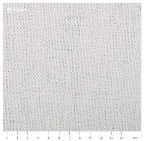 Krémová čalúnená dvojlôžková posteľ s úložným priestorom s roštom 180x200 cm Lupine – Micadoni