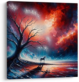 Obraz strom života pod hviezdnou oblohou