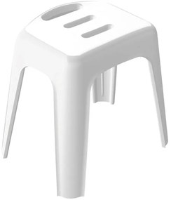 Spirella Sprchové sedadlo HOCKER, biele, 47 cm