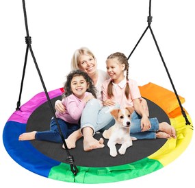 Neo-Sport Swingo XXL pestrofarebná hojdačka bocianie hniezdo 120 cm