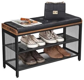 Botník DAVOR hnedá/čierna