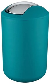 WENKO 21227100 - Odpadkový kôš BRASIL 19,5x31 cm tyrkysový/lesklý chróm
