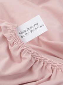Jersey plachta s elastanom Deluxe 220 × 200 cm – staroružová