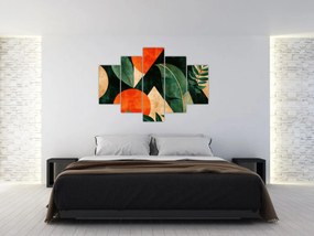 Obraz - Geometrické prírodné motívy II. (150x105 cm)