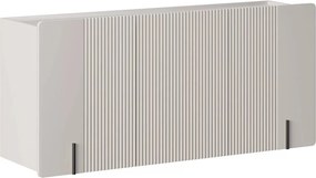 Závesná komoda Malmi 150 cm trojdverová - kašmír / čierna