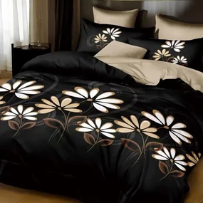 Posteľné obliečky Homa RELAN BLACK 7-dielna sada 140x200 cm