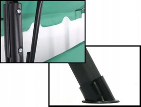 Zahradní houpačka GOODHOME tmavě zelená