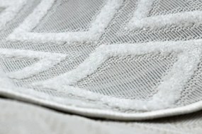 Koberec SOLE D3851 Boho, romby - ploské tkanie béžový
