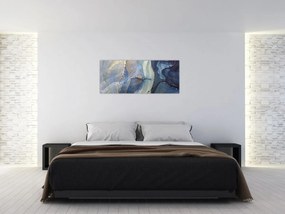 Obraz - Abstrakcia alkoholovým atramentom (120x50 cm)