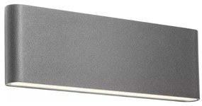 Redo 90452 - LED Vonkajšie nástenné svietidlo KLIPPE LED/24W/230V IP54 antracit