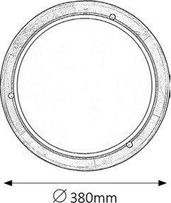 Brilagi - Stropné svietidlo ORBIS 2xE27/60W/230V pr. 38 cm borovica