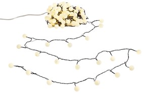 Vianočné svetelná reťaz zelená so 100 LED diódami biela 5m IP44 - Dasher