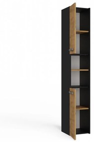 Kúpeľňová skrinka S30 170 cm antracit/dub artisan