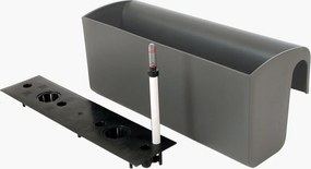 Balkónový hrantík BALKONA CLASSICO, plast, šírka 50 cm, antracit