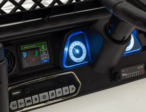 Ramiz Toyota FJ Cruiser pre deti biela + diaľkové ovládanie + pohon 4x4 + LED audio + EVA + pomalý štart