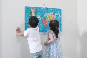 Magnetická tabuľa 2v1 Viga 44508 mapa sveta