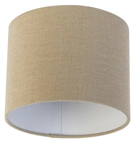 Tienidlo na lampu z látky svetlohnedá 18/18/14