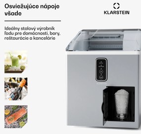 Klarstein Bullet Ice výrobník ľadu, 15 kg ľadu denne, Bullet & drvený ľad, Nehrdzavejúca oceľ