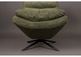 Zelené zamatové kreslo Vince – Dutchbone