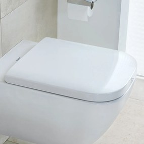DURAVIT Happy D.2 WC sedátko so sklápacou automatikou - Softclose, odnímateľné, tvrdé z Duroplastu, biela, 0064590000