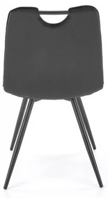 Jedálenská stolička REZA — kov, látka, viac farieb Čierna