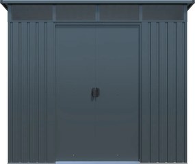 Zahradní domek BestBerg ZDSL-6S / 6,6 m² / 238 x 279 x 203 cm / světle šedá