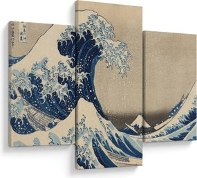 Obraz - Katsushika Hokusai, Under the Wave off Kanagawa, reprodukcia (90x60 cm)