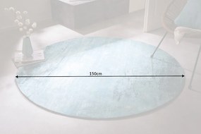 Koberec Modern Art 150cm okrúhly tyrkysový béžový