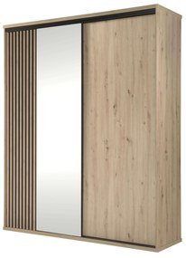 Šatníková skriňa Claudi 14 (dub artisan). Akcia -20%. Vlastná spoľahlivá doprava až k Vám domov. 1055497