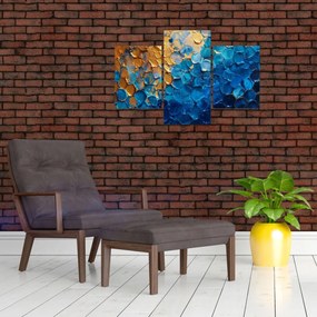Obraz - Modrozlatá maľba (90x60 cm)